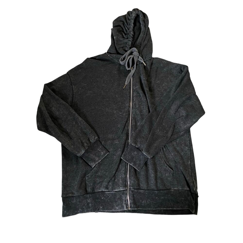 No Boundaries Charcoal Gray Zip-Up Hoodie – Size XL (Juniors 15–17)